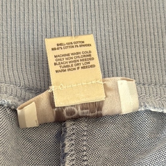 NWT- Loft Light Blue Heathered Drawstring shorts, Size 16 - Picture 5 of 6